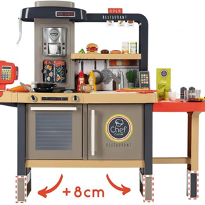 رستوران smoby مدل Chef Corner با قابلیت افزایش ارتفاع و 70 اکسسوری-اسباب بازی